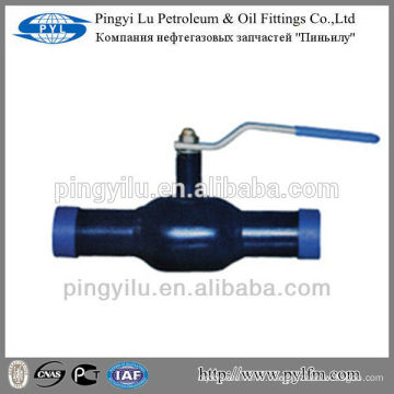 DIN full welded ball valve Q61F-25 for vapour pn16 pn25 pn40
